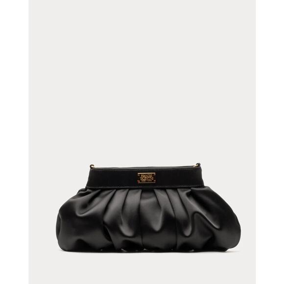 Frances Valentine Nora Clutch Satin ~ Black - Picture 5 of 9